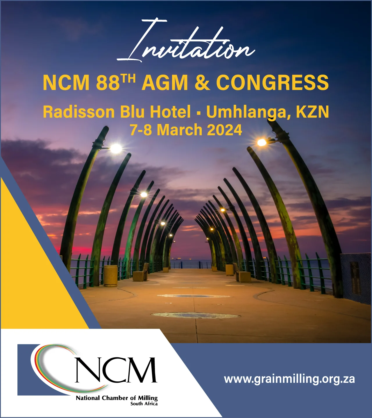 NCM 88th AGM & Congress | Invitation | 7-8 March 2024 | Radisson Blu Hotel, Umhlanga, KwaZulu-Natal